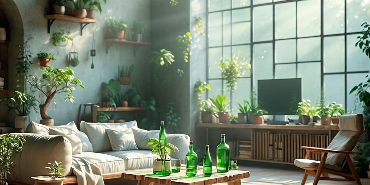 Un ambiente domestico sereno e sostenibile con luce naturale