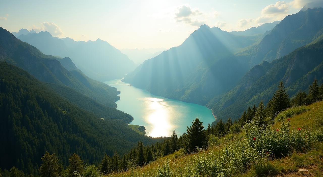 Paesaggio naturale rigoglioso che rappresenta la filosofia di Montagna Verde